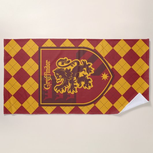 Harry Potter | Gryffindor House Pride Crest Strandlaken (Voorkant)