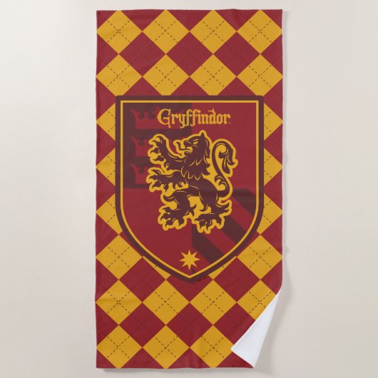 Harry Potter | Gryffindor House Pride Crest Strandlaken (Voorkant)