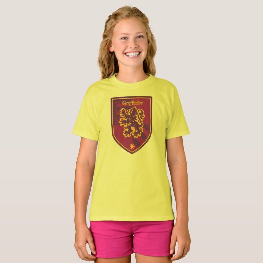 Harry Potter | Gryffindor House Pride Crest T-shirt (Voorkant volledig)