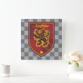 Harry Potter | Gryffindor House Pride Crest Vierkante Klok (Huis)