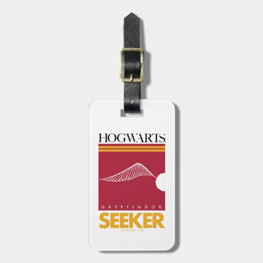 Harry Potter| GRYFFINDOR™ House Quidditch Seeker Bagagelabel (Voorkant verticaal)