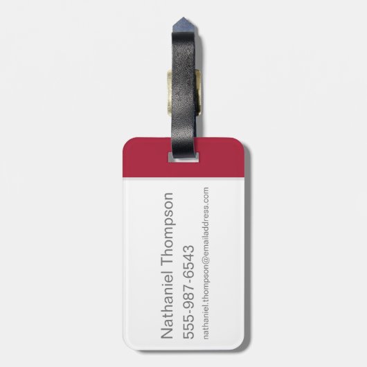 Harry Potter| GRYFFINDOR™ House Quidditch Seeker Bagagelabel (Achterkant verticaal)