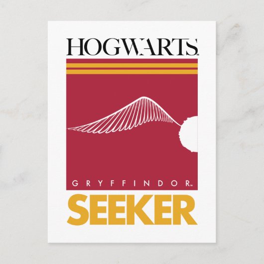 Harry Potter | GRYFFINDOR™ House Quidditch Seeker Briefkaart (Voorkant)