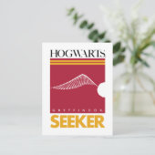 Harry Potter | GRYFFINDOR™ House Quidditch Seeker Briefkaart (Staand voorkant)