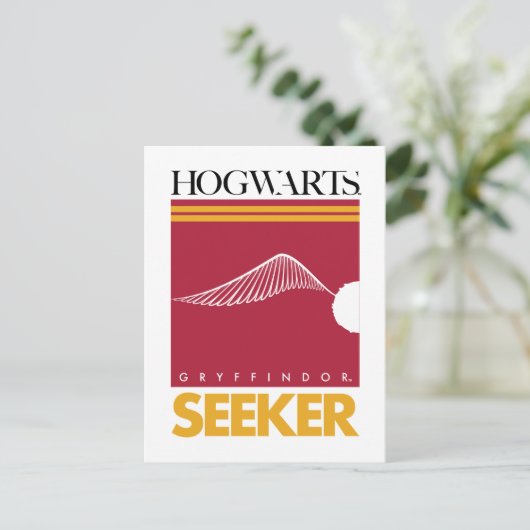 Harry Potter | GRYFFINDOR™ House Quidditch Seeker Briefkaart (Staand voorkant)