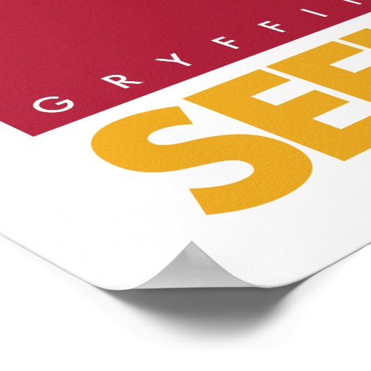 Harry Potter | GRYFFINDOR™ House Quidditch Seeker Poster (Hoek)