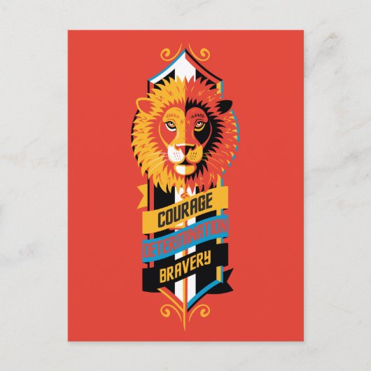 Harry Potter| GRYFFINDOR™ House Traits Sigil Briefkaart (Voorkant)