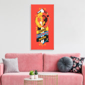 Harry Potter | GRYFFINDOR™ House Traits Sigil Canvas Afdruk (Insitu (Woonkamer))
