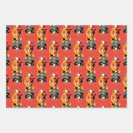 Harry Potter | GRYFFINDOR™ House Traits Sigil Inpakpapier Vel (Voorkant)
