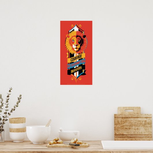 Harry Potter | GRYFFINDOR™ House Traits Sigil Poster (Keuken)