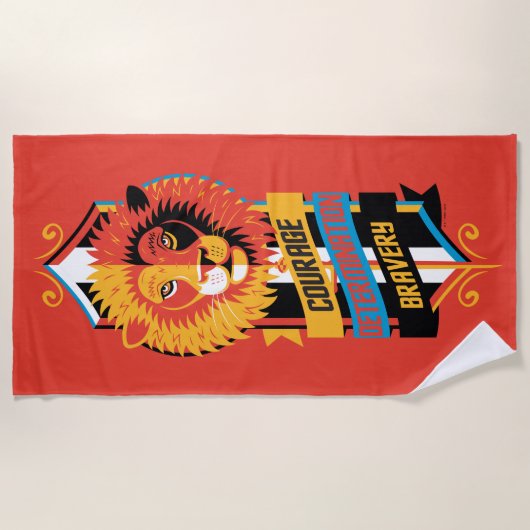 Harry Potter | GRYFFINDOR™ House Traits Sigil Strandlaken (Voorkant)