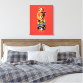 Harry Potter | GRYFFINDOR™ Huis Eigenschappen Zege Canvas Afdruk (Insitu (Slaapkamer))