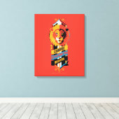 Harry Potter | GRYFFINDOR™ Huis Eigenschappen Zege Canvas Afdruk (Insitu (Houten vloer))