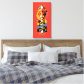 Harry Potter | GRYFFINDOR™ Huis Eigenschappen Zege Canvas Afdruk (Insitu (Slaapkamer))