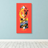 Harry Potter | GRYFFINDOR™ Huis Eigenschappen Zege Canvas Afdruk (Insitu (Houten vloer))