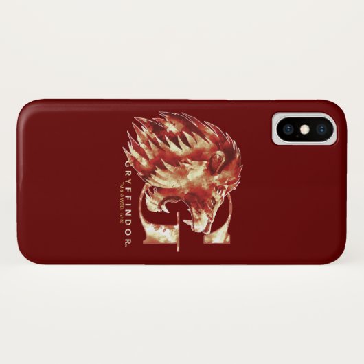 Harry Potter | GRYFFINDOR™ Leeuw Aquarel Case-Mate iPhone Case (Achterkant (horizontaal))