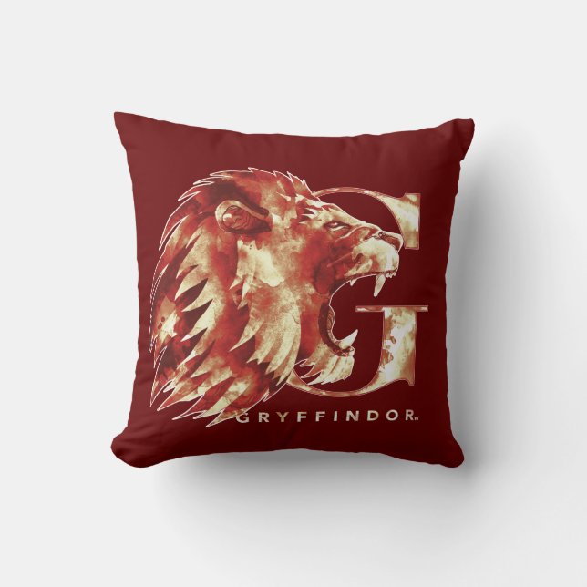 Harry Potter | GRYFFINDOR™ Leeuw Aquarel Kussen (Voorkant)