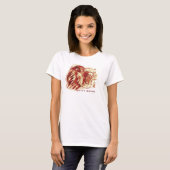 Harry Potter | GRYFFINDOR™ Leeuw Aquarel T-shirt (Voorkant volledig)
