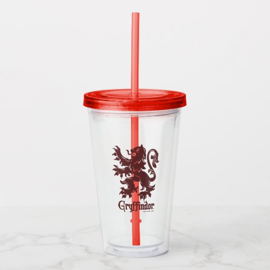 Harry Potter | Gryffindor Leeuw Grafiek Acryl Drinkbeker (Voorkant)