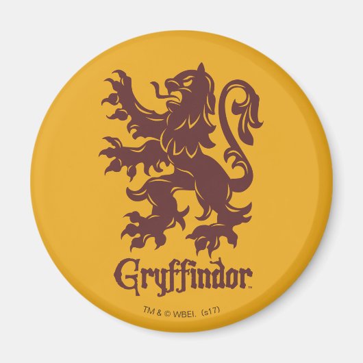 Harry Potter | Gryffindor Leeuw Grafisch ontwerp Magneet (Voorkant)