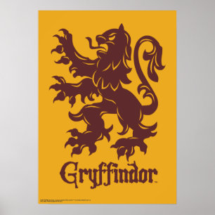 Harry Potter   Gryffindor Leeuw Grafisch ontwerp Poster