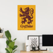 Harry Potter | Gryffindor Leeuw Grafisch ontwerp Poster (Thuiskantoor)
