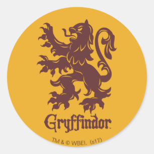Harry Potter   Gryffindor Leeuw Grafisch Ronde Sticker