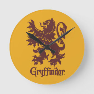 Harry Potter   Gryffindor Leeuw Graphic Ronde Klok