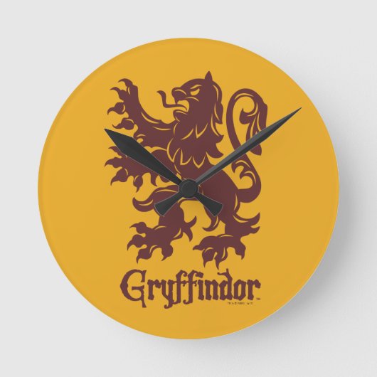 Harry Potter | Gryffindor Leeuw Graphic Ronde Klok (Voorkant)