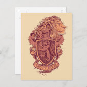 Harry Potter | Gryffindor Lion Crest Briefkaart (Voorkant / Achterkant)