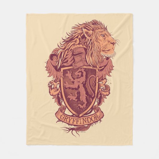 Harry Potter | Gryffindor Lion Crest Fleece Deken (Voorkant)
