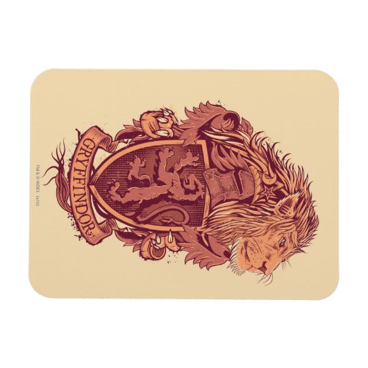 Harry Potter | Gryffindor Lion Crest Magneet (Horizontaal)