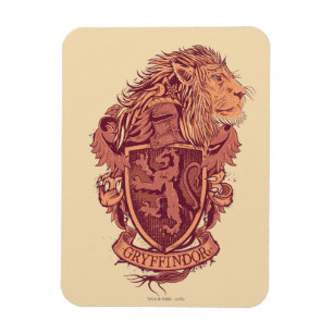 Harry Potter   Gryffindor Lion Crest Magneet