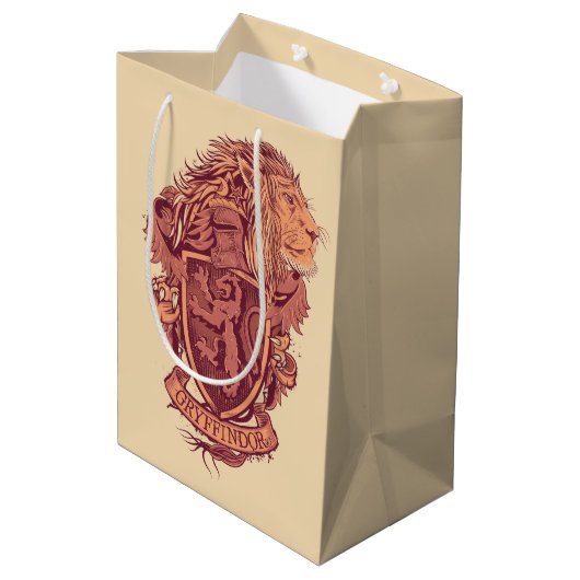 Harry Potter | Gryffindor Lion Crest Medium Cadeauzakje (Achterkant Gekanteld)
