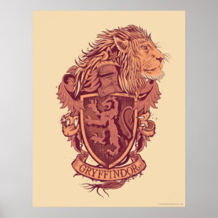 Harry Potter   Gryffindor Lion Crest Poster