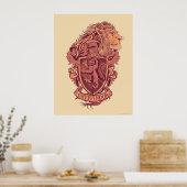 Harry Potter | Gryffindor Lion Crest Poster (Keuken)
