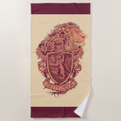 Harry Potter | Gryffindor Lion Crest Strandlaken (Voorkant)
