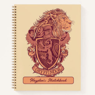 Harry Potter   Gryffindor Lion Crest Tekening Notitieboek
