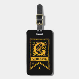 Harry Potter   Gryffindor Monogram Banner Bagagelabel