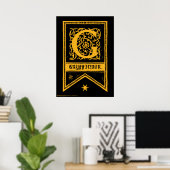Harry Potter | Gryffindor Monogram Banner Poster (Thuiskantoor)