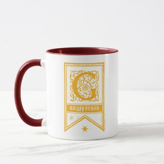 Harry Potter | Gryffindor Monogram Vlag Mok (Links)
