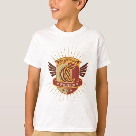 Harry Potter | Gryffindor QUIDDITCH™  aanvoerdersl T-shirt (Voorkant)