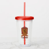 Harry Potter | Gryffindor QUIDDITCH™-badge Acryl Drinkbeker (Voorkant)