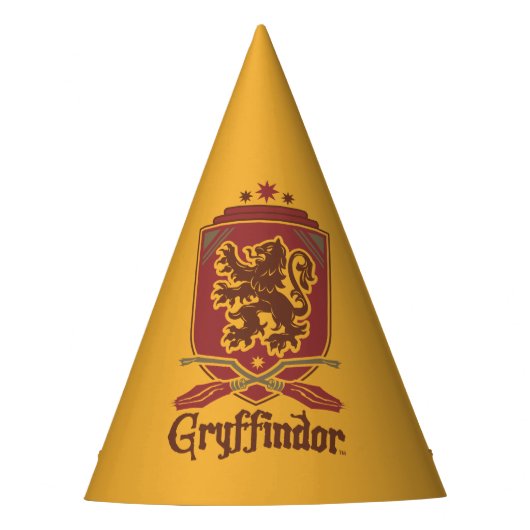 Harry Potter | Gryffindor QUIDDITCH™-badge Feesthoedjes (Voorkant)