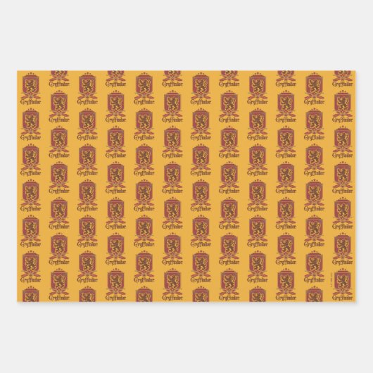 Harry Potter | Gryffindor QUIDDITCH™-badge Inpakpapier Vel (Voorkant 3)