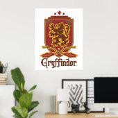 Harry Potter | Gryffindor QUIDDITCH™-badge Poster (Thuiskantoor)