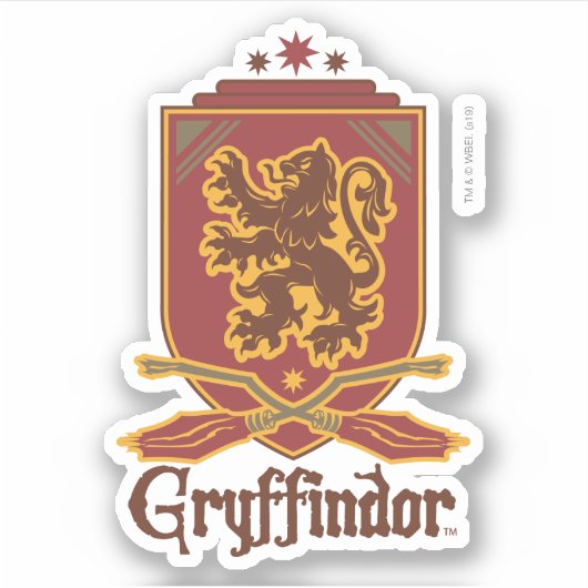 Harry Potter | Gryffindor QUIDDITCH™-badge Sticker (Voorkant)