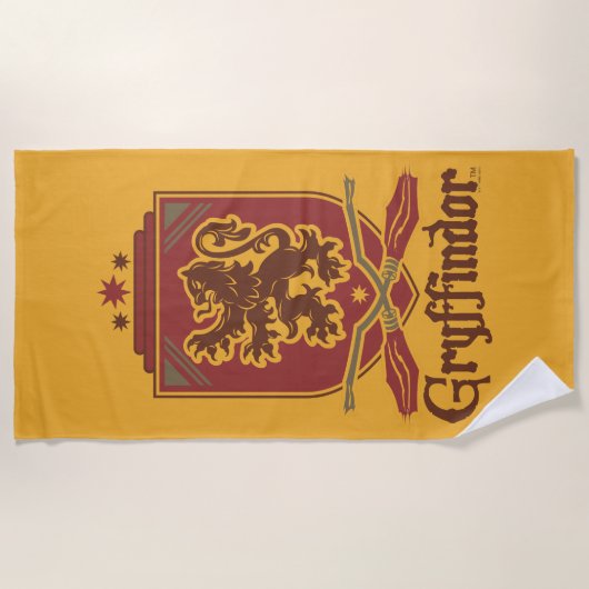 Harry Potter | Gryffindor QUIDDITCH™-badge Strandlaken (Voorkant)