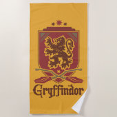Harry Potter | Gryffindor QUIDDITCH™-badge Strandlaken (Voorkant)