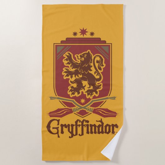 Harry Potter | Gryffindor QUIDDITCH™-badge Strandlaken (Voorkant)